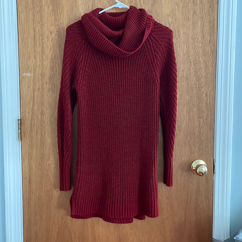 Red sweater dress!